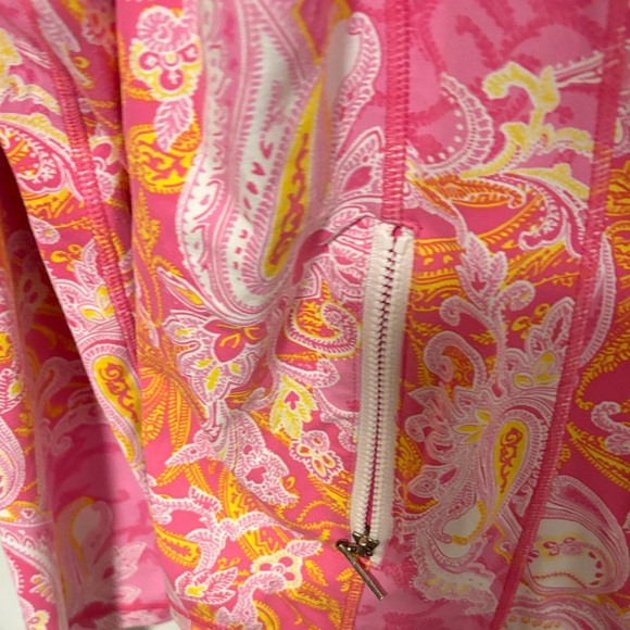 Vibrant Pink Paisley Bomber Jacket - Picture 6 of 9